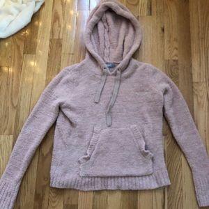 Fluffy pink hoodie! Size small
